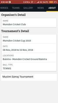 Momden Cricket Cup 2018 : Live Score App screenshot 4