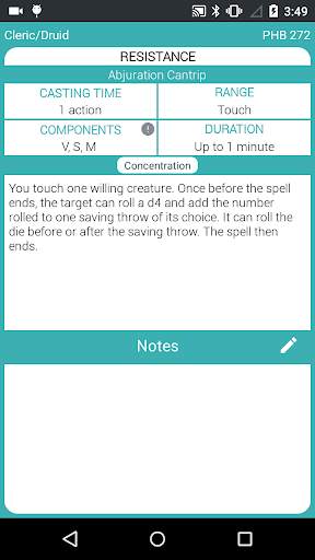 5th Edition Spellbook screenshot 8