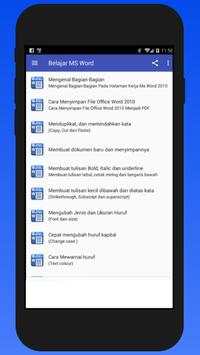 Belajar MS Word screenshot 1