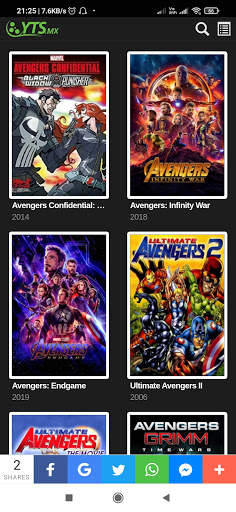 Torrent movie browser screenshot 1