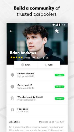 Wunder Carpool screenshot 5