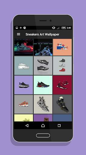 Sneakers Art Wallpaper screenshot 2