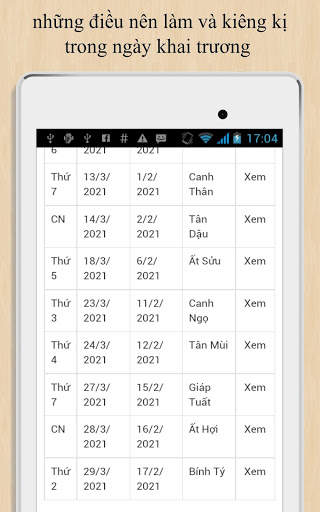 Xem ngày khai trương screenshot 6