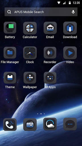 Planets-APUS Launcher theme screenshot 2