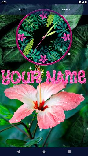 Black Jungle Forest Clock screenshot 2