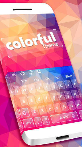 Beautiful Colorful Abstract Keyboard screenshot 1