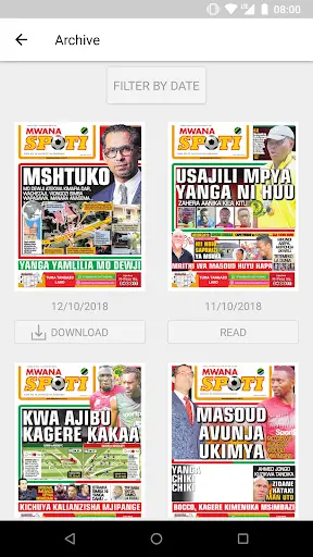 Mwanaspoti Epaper App screenshot 3
