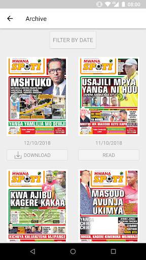 Mwanaspoti Epaper App screenshot 3