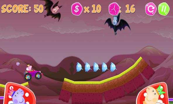 |Peppa pig| car racing screenshot 4