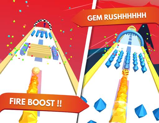 Hue Dash - Color Bump Rolling Ball Offline Game 3D screenshot 2