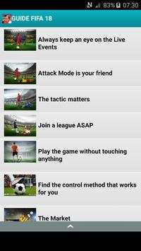 Guide For Fifa 18 screenshot 2