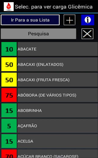 Índice e carga glicêmica Lite screenshot 16
