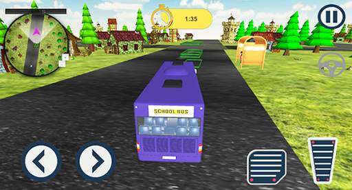 School Bus Driving - Off road Bus Driving screenshot 1