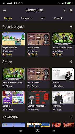 Flash Game for Mobile screenshot 1