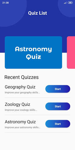 Quiz App 1 تصوير الشاشة