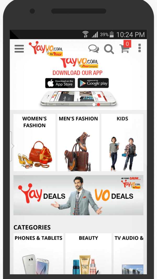 Yayvo Online Shopping screenshot 1