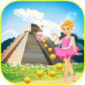 Gold Temple Ballerina Running Princess 1