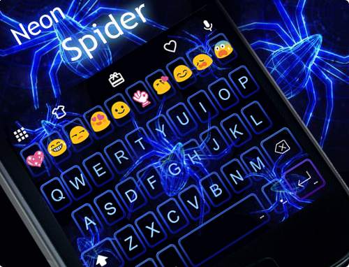 Neon Spider Emoji Keyboard screenshot 5