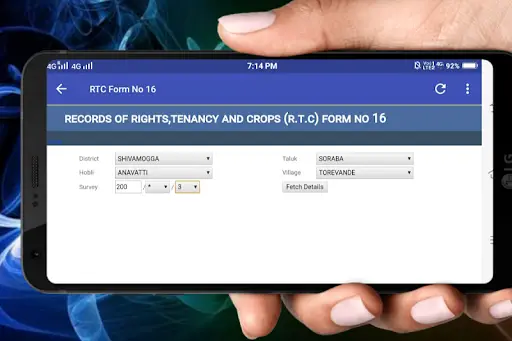 Bhoomi - Karnataka Land RTC XML MR Online screenshot 3