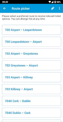 Aircoach - mobile ticketing App screenshot 2