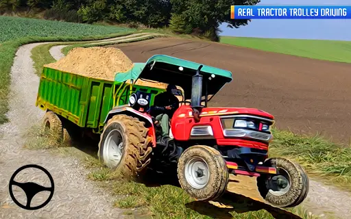 Tractor Trolley: Offroad Driving Tractor Trolley screenshot 1