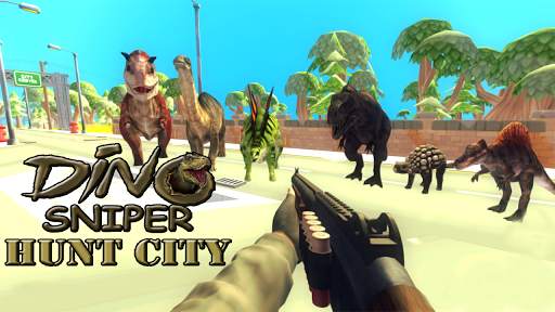 Dino Sniper Hunt City screenshot 1
