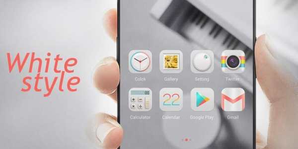 White Style GO Launcher Theme screenshot 6