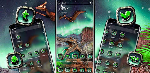 Aurora Dinosaur Launcher Theme screenshot 6