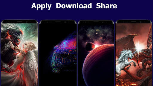 Hot live wallpapers HD cool black phone background screenshot 3
