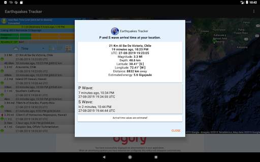 Earthquakes Tracker скриншот 21