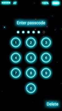 Neon Firefly Lock Screen screenshot 3