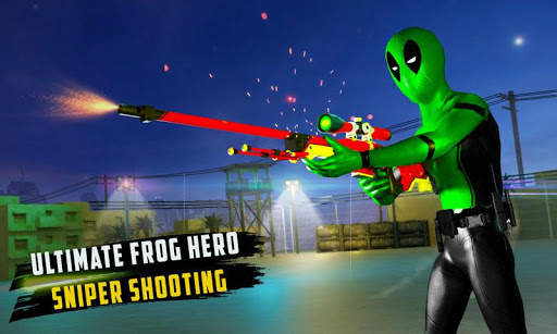 Frog Ninja Hero City Rescue Superhero Games screenshot 1