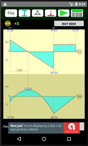 Bending Moment Diagram скриншот 1