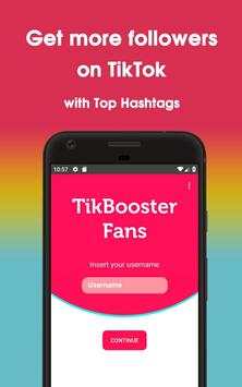 TikBooster for Tiktok followers & fans & like free screenshot 1