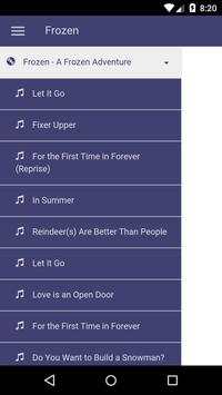 Frozen Lyrics 3 تصوير الشاشة