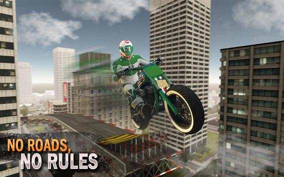 City bike stunt impossible motocross racing game screenshot 1