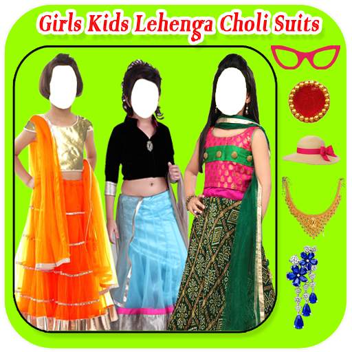 Girls Kids Lehenga Choli Suits 1.0.1