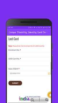 Unique Disability Identity Card Online (UDID) screenshot 3