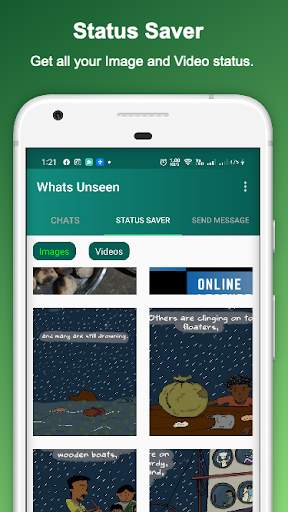 Whats Unseen: Status saver and recover delete text स्क्रीनशॉट 4