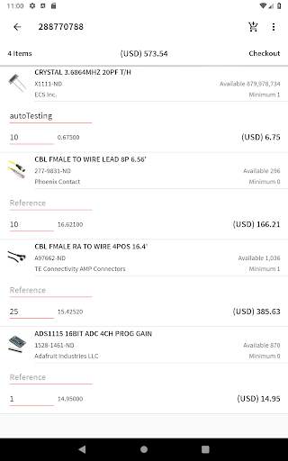 Digi-Key screenshot 11