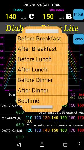 Diabetes Diary Lite 2 screenshot 4