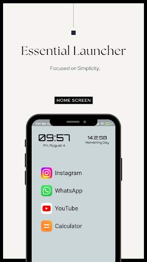 Essential - Minimal Launcher screenshot 1