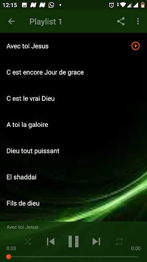 French Gospel songs - Louange et chants de louange screenshot 2