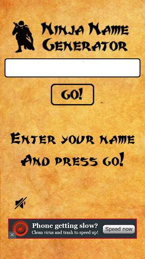 Ninja Name Generator screenshot 1