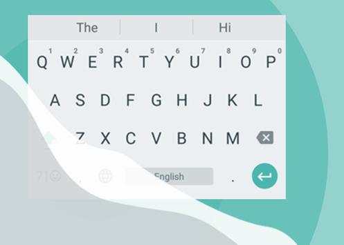 White Theme Android Keyboard скриншот 1