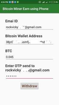 Bitcoin Miner Earn using Phone screenshot 4