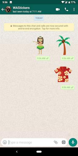 WAStickerApps - Hawaii stickers for WhatsApp screenshot 3