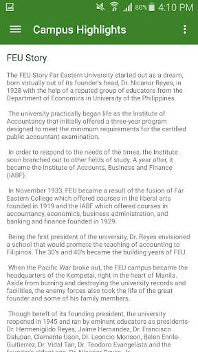 FEU Cultural App screenshot 2