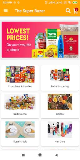 The Super Bazar - Online Shopping App screenshot 1