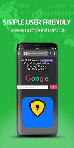 mimontok: Private browser with vpn free screenshot 1